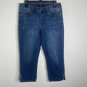 Tommy Hilfiger cropped blue denim jeans size 6